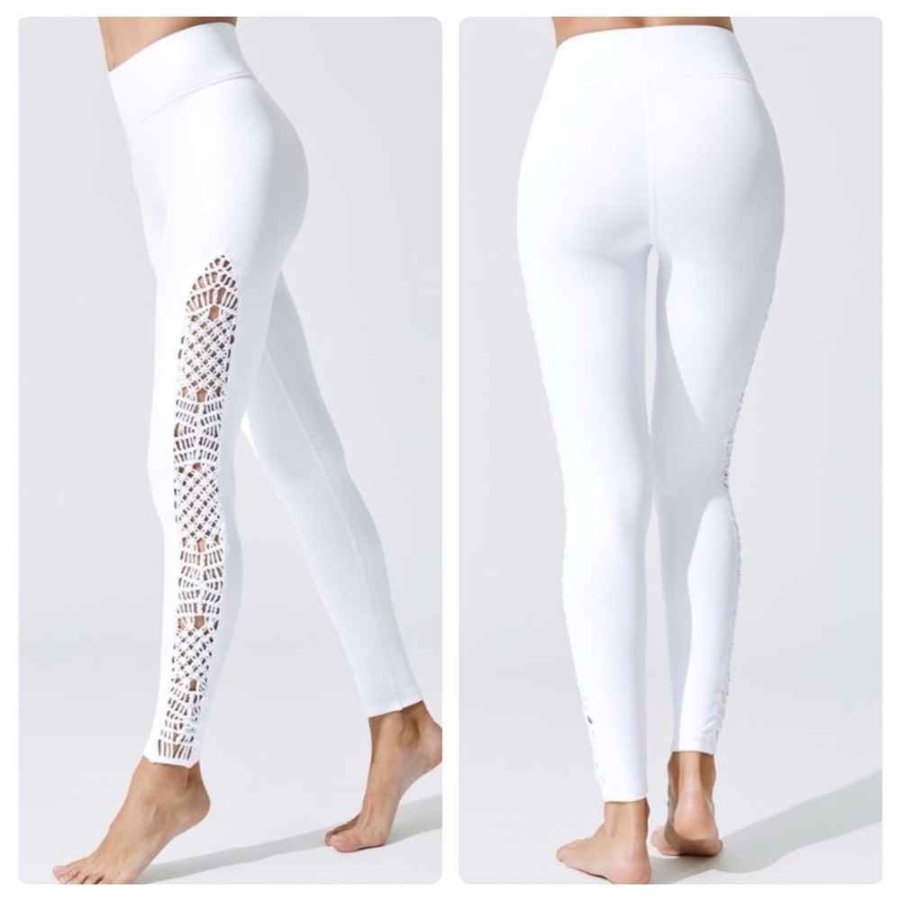 Carbon38 Sayang Tanjung Macrame White Leggings - Picture 2 of 10